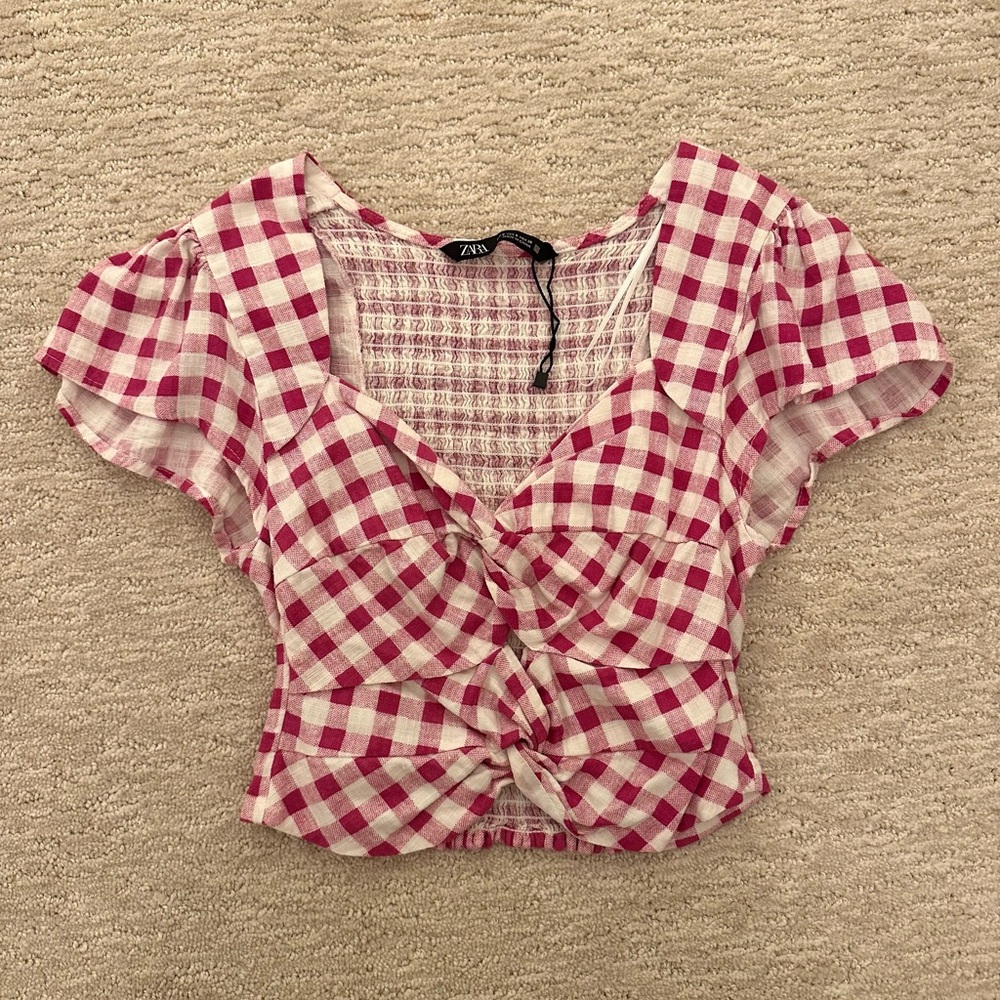Women’s Zara Gingham Top